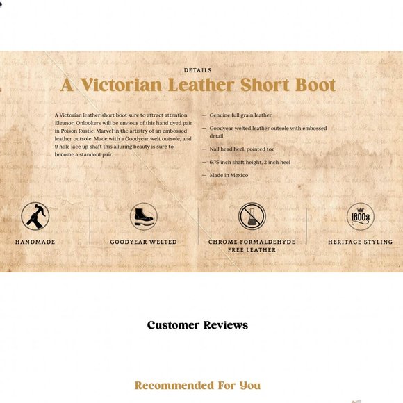 Victorian Leather Boots Oak Tree Farms - Picture 15 of 15